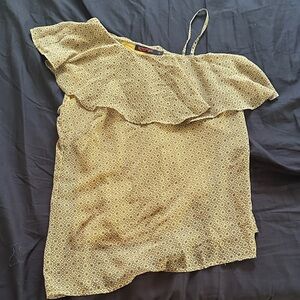 Yellow Patterned Women's Top
